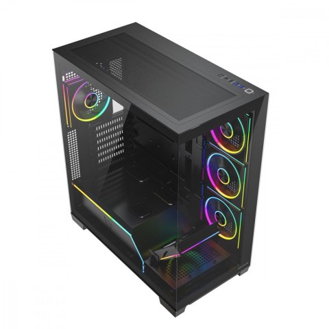 MODECOM Obudowa PC VOLCANO STELLAR PLUS ARGB MIDI 5F Czarna