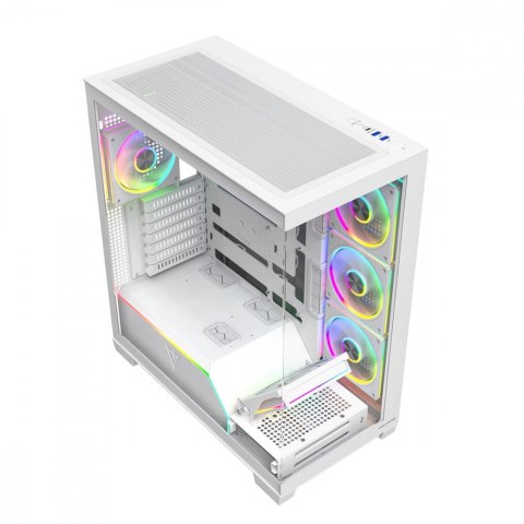 MODECOM Obudowa PC VOLCANO STELLAR PLUS ARGB MIDI 8F Biała
