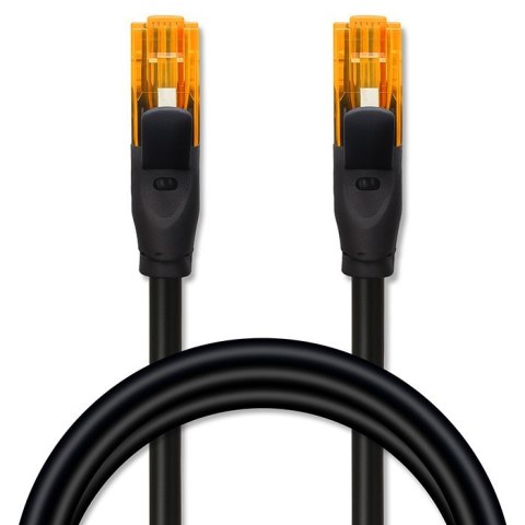 Qoltec Kabel patchcord UTP | kat.6 | 2 x RJ-45 | High speed 1Gb/s | Pozłacane styki | 20m | Czarny