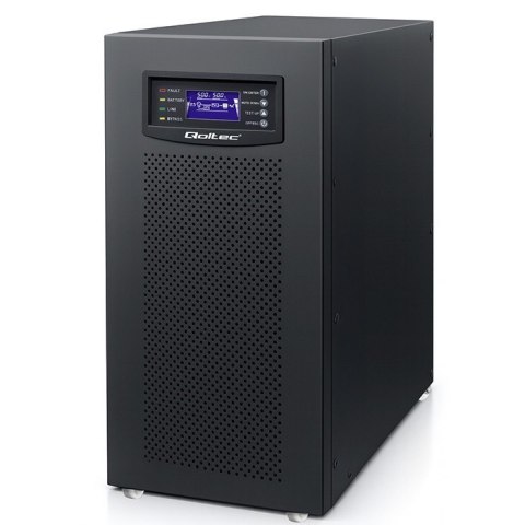 Qoltec Zasilacz awaryjny UPS 3-fazowy | 15kVA | 12kW | LCD | EPO | USB |On-line | High frequency