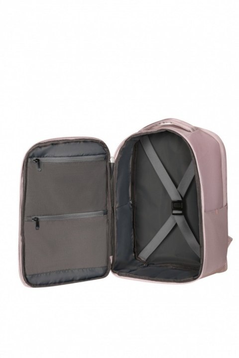 Samsonite Plecak kabinowy (Ryanair) na laptopa 14.1 cala Guardit Classy XS różowo-szary