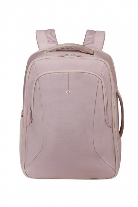 Samsonite Plecak kabinowy na laptopa 15.6 cala Guardit Classy M różowo-szary