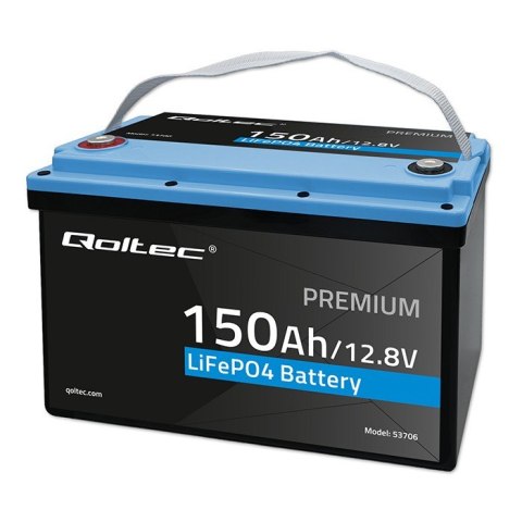 Qoltec Akumulator LiFePO4 Litowo-Żelazowo-Fosforanowy | 12.8V | 150Ah | 1920Wh | BMS