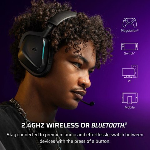 Corsair Słuchawki bezprzewodowe Void Wireless v2 Playstation carbon
