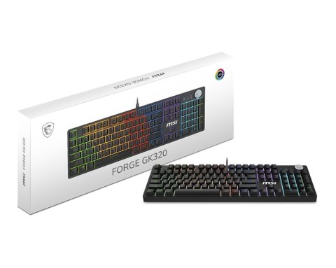 MSI Klawiatura Forge GK320 RED US