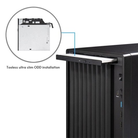 Chieftec Obudowa BS-20B-OP Mini Tower czarna