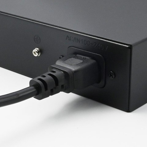 Qoltec Przełącznik sieciowy SWITCH Gigabit Ethernet | 24x RJ45 | 2x SFP | 1000 Mb/s