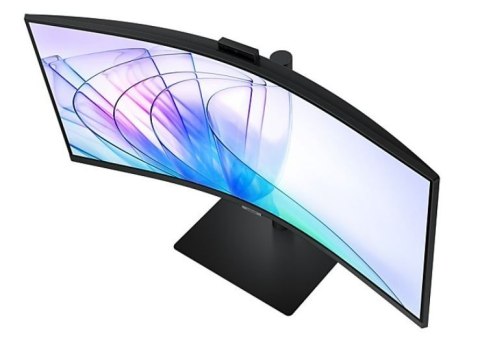 Samsung Monitor 34 cale ViewFinity S65VC VA 3440x1440 UWQHD 21:9 1xHDMI 1xDP 1xUSB-C 90W 2xUSB-A LAN 5ms HAS Webcam głośniki zakrzywiony