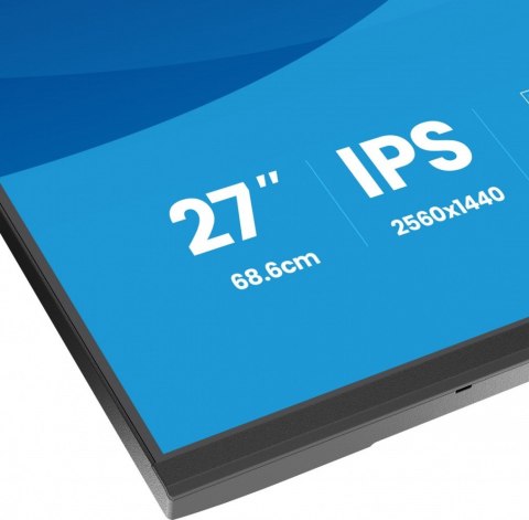IIYAMA Monitor ProLite 27 cali XB2797QSU-B1 IPS,QHD,2xHDMI,DP,350cd,75Hz,1000:1, USB HUB,x4 ((2x Type-A v.3.2 Gen 1 (5Gbps, 4.5W) 