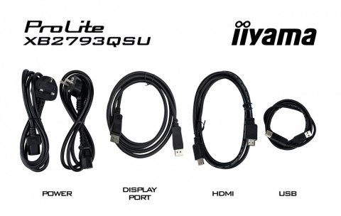 IIYAMA Monitor 27 cali XB2793QSU-B1 IPS, QHD, HDMI, DP, 2xUSB