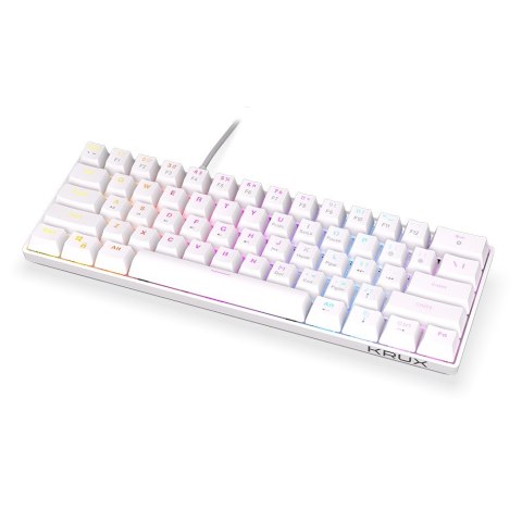 Krux Klawiatura - Qara 60% WHITE RGB