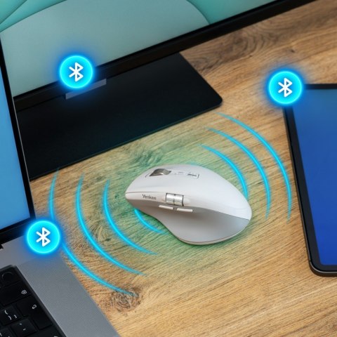 YENKEE Mysz bezprzewodowa, akumulator, Dual 2xBT +USB2,4G Flying Scroll
