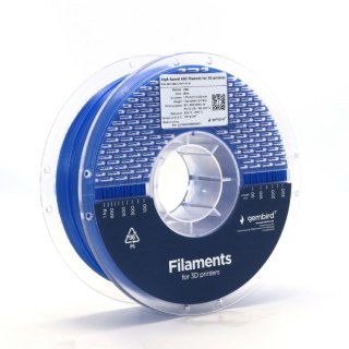 Gembird Filament ABS High Speed, 1,75 mm, 1 kg, niebieski
