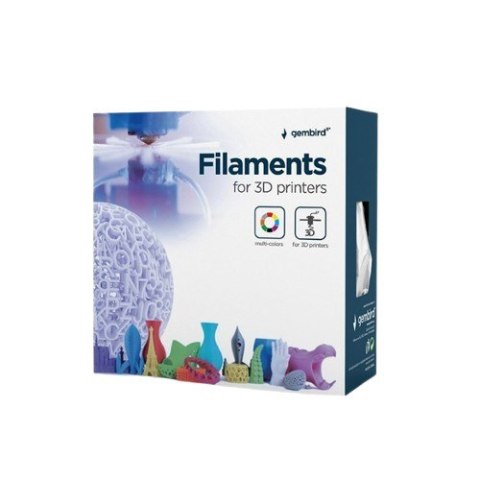 Gembird Filament PLA Elastyczny, 1,75 mm, 1 kg, biały