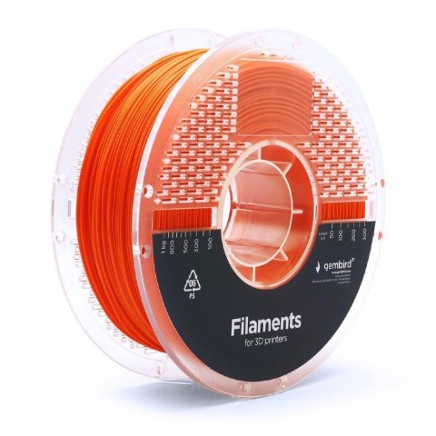 Gembird Filament PLA ekstra elastyczny, 1,75 mm, 1 kg, pomarańczowy
