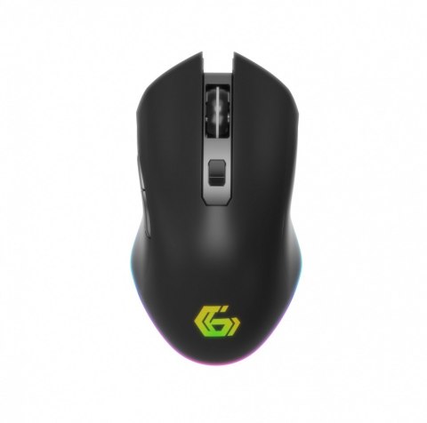 Gembird Mysz Firebolt 6-przyciskowa bezprzewodowa gamingowa z podświetleniem RGB, czarna