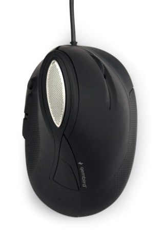 Gembird Mysz optyczna ergonomiczna przewodowa mysz optyczna z 6 przyciskami, kolor szary