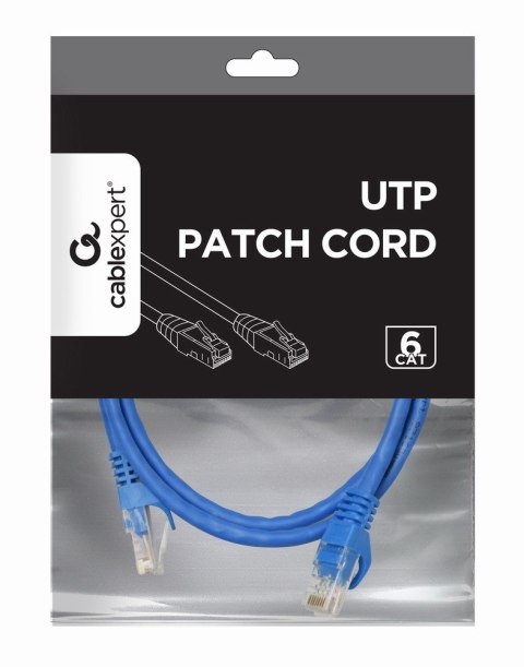 Gembird Patchcord kat.6 UTP 1.5m kolor niebieski