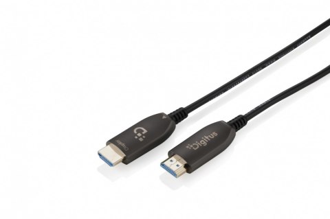 Digitus Kabel połączeniowy hybrydowy HDMI AOC | HDMI-A męski-męski | HDMI 2.1 | UHD-2 8K@60Hz | 48Gbps |HDR, eARC, HDCP 2.2, CEC | 50m