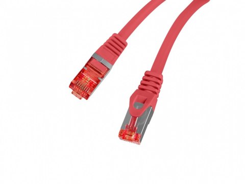 Lanberg Patchcord kat.6 s/ftp lszh cu 1m czerwony fluke passed