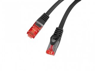 Lanberg Patchcord kat.6 s/ftp lszh cu 20m czarny fluke passed