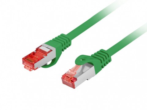 Lanberg Patchcord kat.6 s/ftp lszh cu 2m zielony fluke passed
