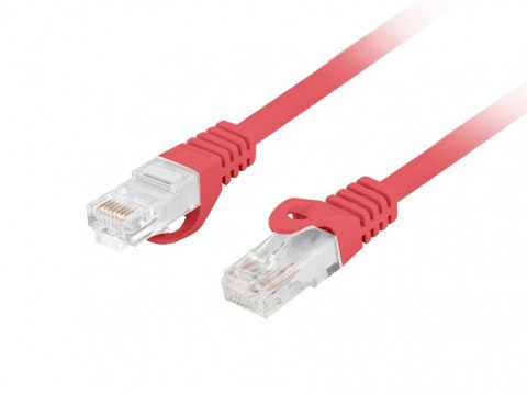 Lanberg Patchcord kat.6 utp lszh cu 0.5m czerwony fluke passed