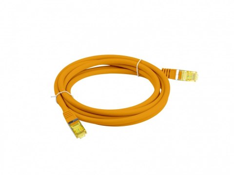 Lanberg Patchcord kat.6a s/ftp lszh cu 0.5m pomarańczowy fluke passed