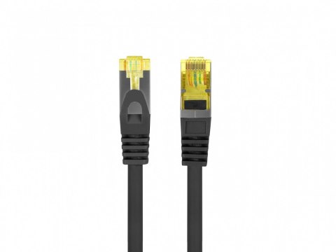 Lanberg Patchcord kat.6a s/ftp lszh cu 10m czarny fluke passed