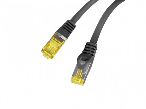 Lanberg Patchcord kat.6a s/ftp lszh cu 20m czarny fluke passed