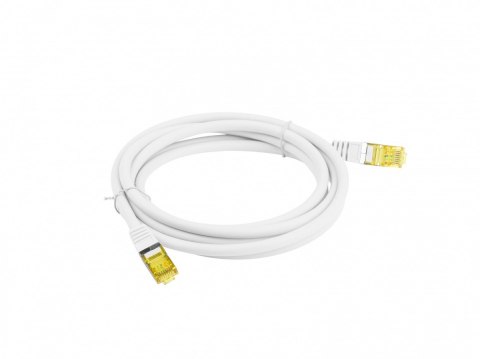 Lanberg Patchcord kat.6a s/ftp lszh cu 2m biały fluke passed