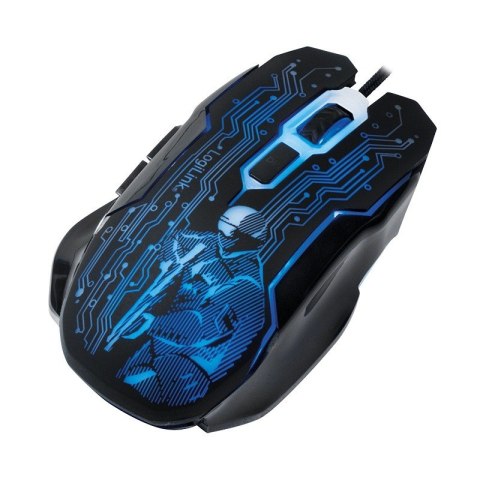LogiLink Mysz USB dla graczy, 2400 DPI, czarna