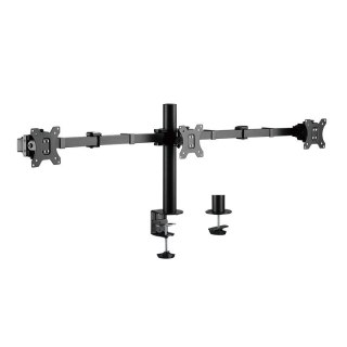 LogiLink Uchwyt na 3 monitory,17 -27 cali, ramie 380mm,3x7kg