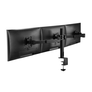 LogiLink Uchwyt na 3 monitory,17 -27 cali, ramie 380mm,3x7kg