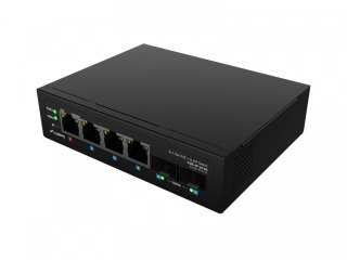 Lanberg Przełącznik ILGE-4P-2S-90 Light Industrial POE 1XBT 3XAT 2XSFP DIN Gigabit Ethernet