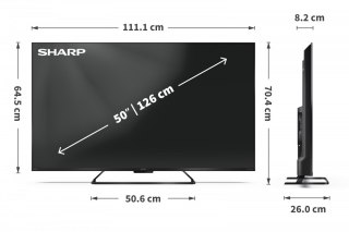 Sharp Telewizor QLED 50 cali 50HR8465E