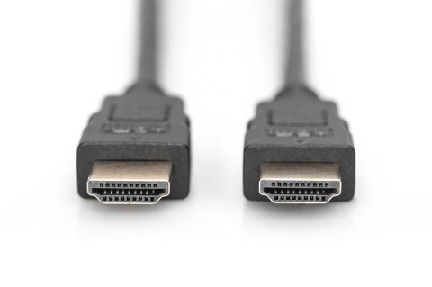 Digitus Kabel połączeniowy HDMI HighSpeed z Ethernetem 4K 60Hz UHD Typ HDMI A/HDMI A M/M 1m czarny