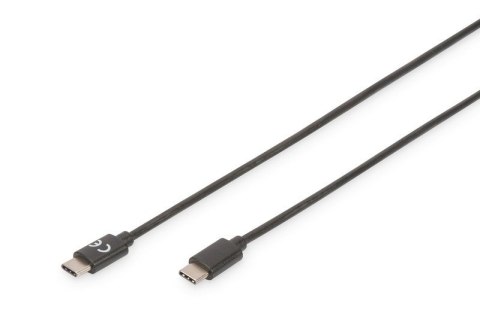 Digitus Kabel połączeniowy USB 2.0 HighSpeed Typ USB C/USB C M/M 1,8m Czarny
