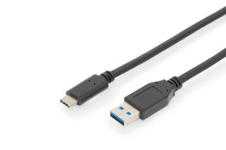 Digitus Kabel połączeniowy USB 3.1 Gen.2 SuperSpeed+ 10Gbps Typ USB C/USB A M/M, Power Delivery 1m Czarny