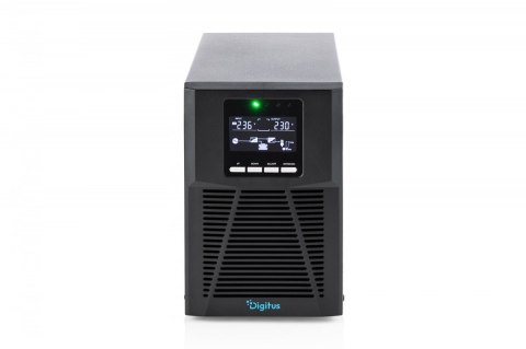 Digitus Zasilacz awaryjny UPS Online Tower 19" LCD 1000VA/1000W 2x12V/9Ah 4xC13 1xC14 USB RS232 RJ45 GŁ.293mm
