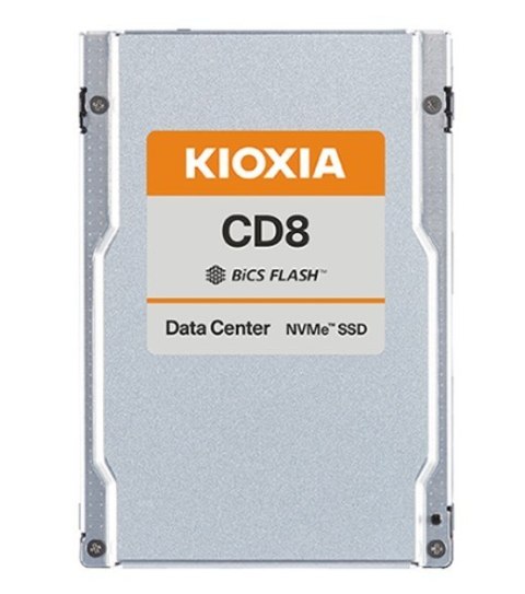 Kioxia Dysk SSD CD8-V 12800GB U.2 NVMe Gen.4 1x4 DWPD 3 3D TLC BiCS Flash Data Center NVMe non-SED SIE PLP