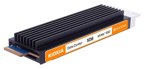 Kioxia Dysk SSD XD8 3840GB E1.S NVMe Gen.5 1x4 DWPD 1 3D TLC BiCS Flash Data Center NVMe SED PLP