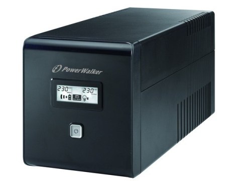 PowerWalker UPS LINE-INTERACTIVE 1000VA 2X SCHUKO + 2XIEC OUT, RJ11/RJ45 IN/OUT, USB, LCD