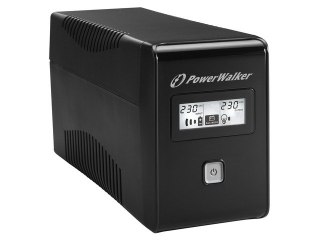 PowerWalker UPS LINE-INTERACTIVE 650VA 2X SCHUKO OUT, RJ11 IN/ OUT, USB, LCD
