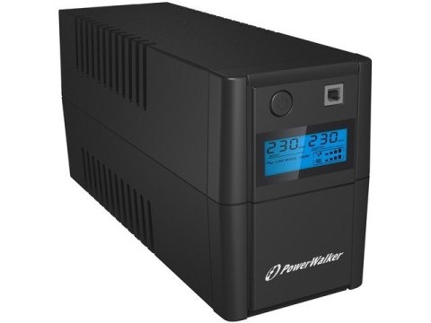 PowerWalker UPS LINE-INTERACTIVE 850VA 2X SCHUKO, RJ11 IN/OUT, USB, LCD
