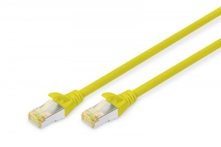 Digitus Patch cord S/FTP kat.6A LSOH 0,5m żółty