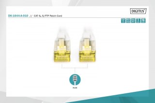Digitus Patch cord S/FTP kat.6A LSOH 1m szary