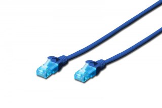 Digitus Patch cord U/UTP kat.5e PVC 10m niebieski