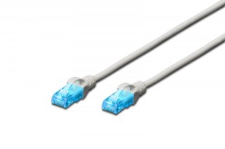 Digitus Patch cord kat.5e UTP, CU, AWG 26/7 3m szary