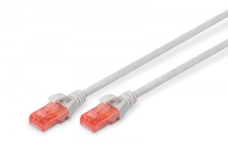 Digitus Patch cord nieekranowany U/UTP Kat.6 AWG 26/7 miedź LSOH 3,0m szary